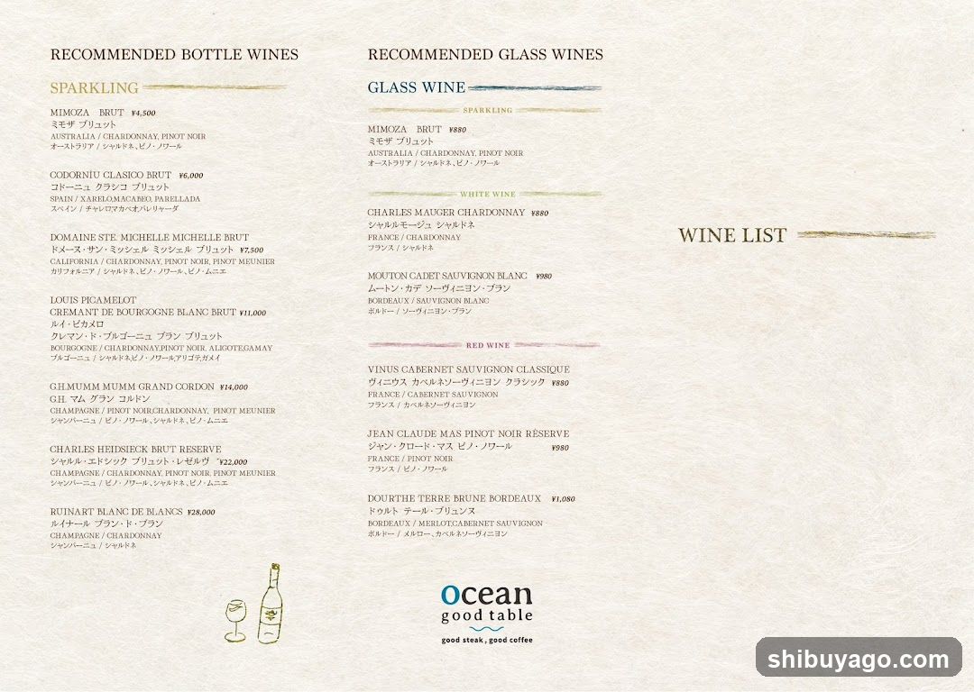 Ocean good table
