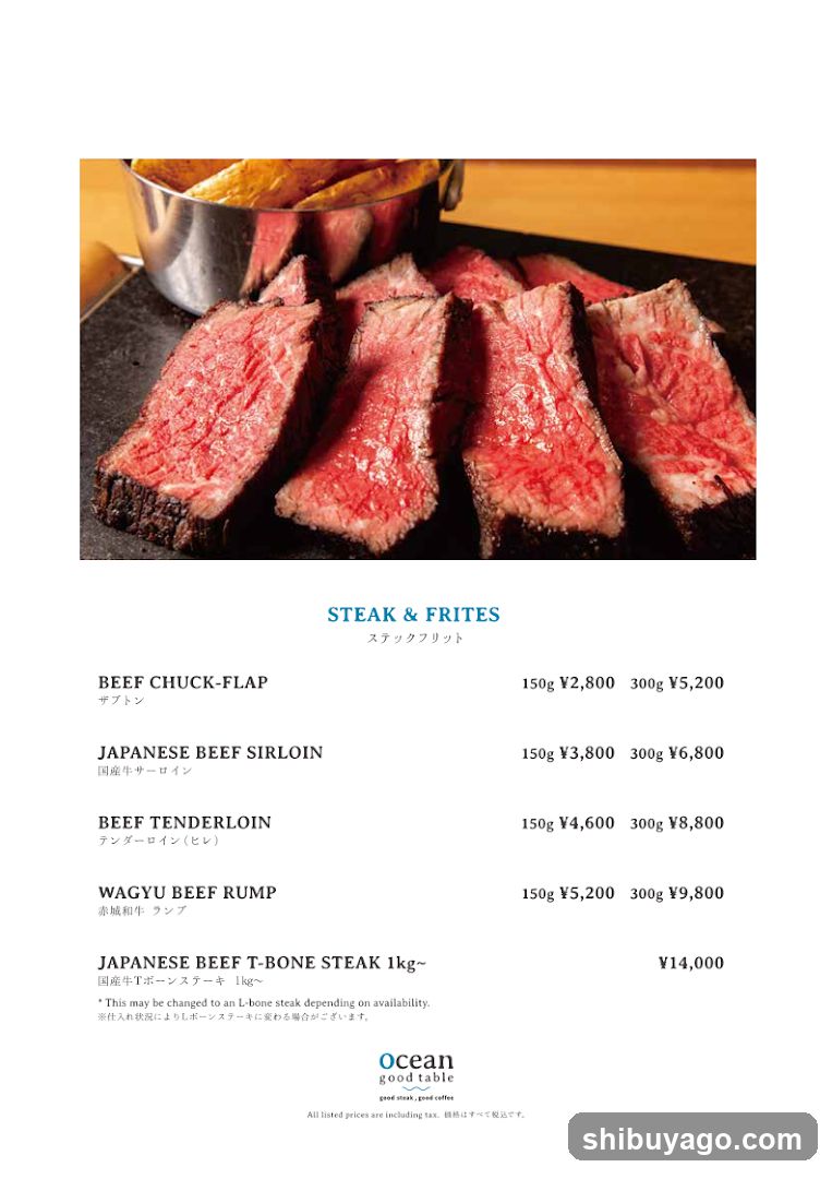 Ocean good table