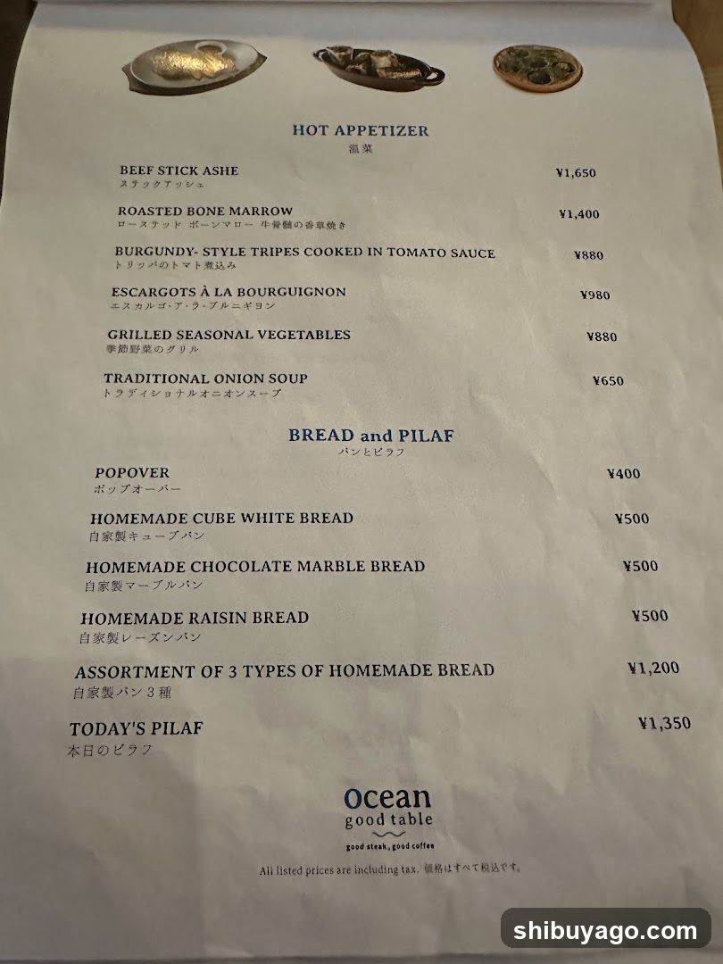 Ocean good table