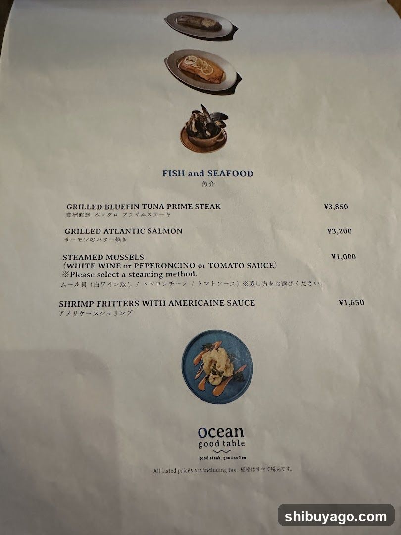Ocean good table