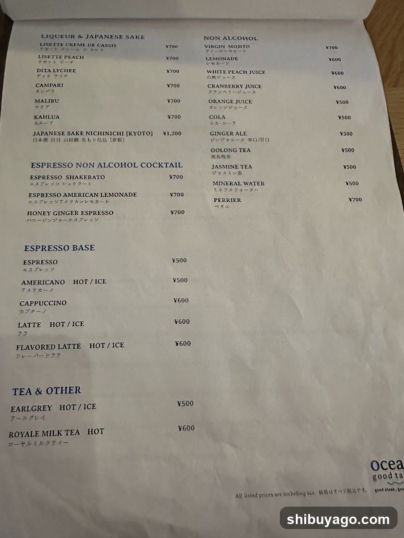 Ocean good table