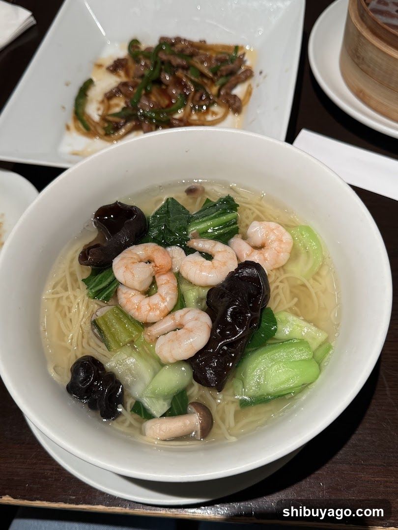 Shrimp Noodle Soup with Vegetables