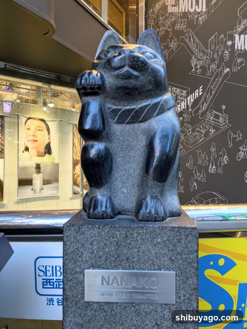 Nanako Statue in Shibuya