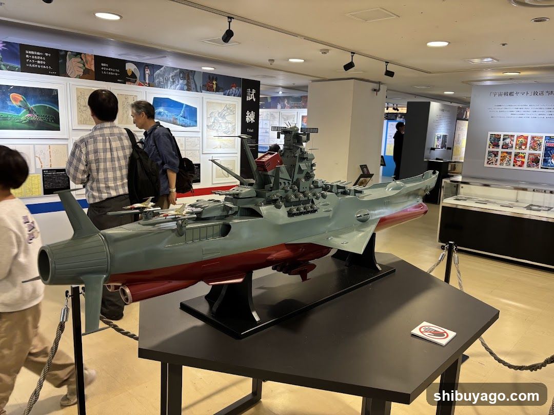 Model Ship Display in Museum