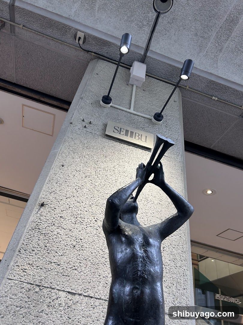 Trumpet Player Statue