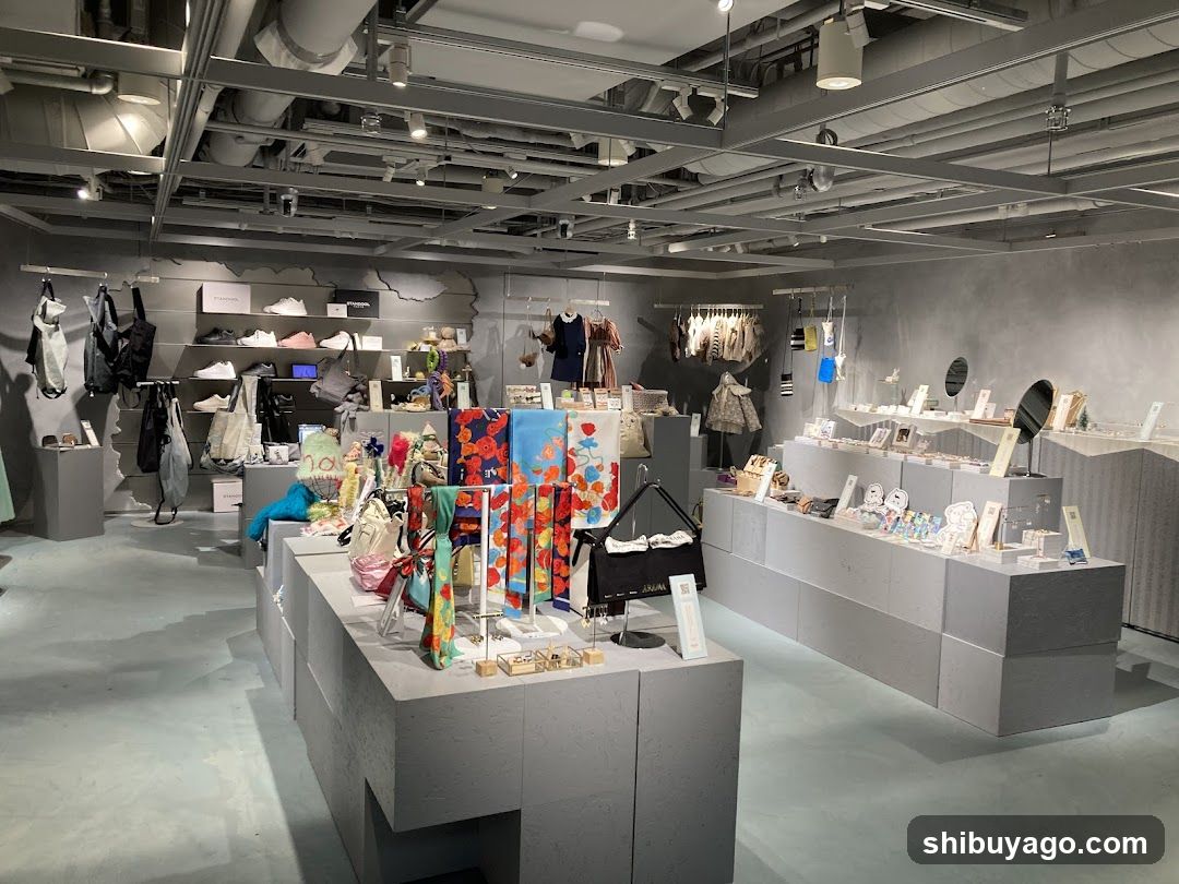 Interior of a retail store