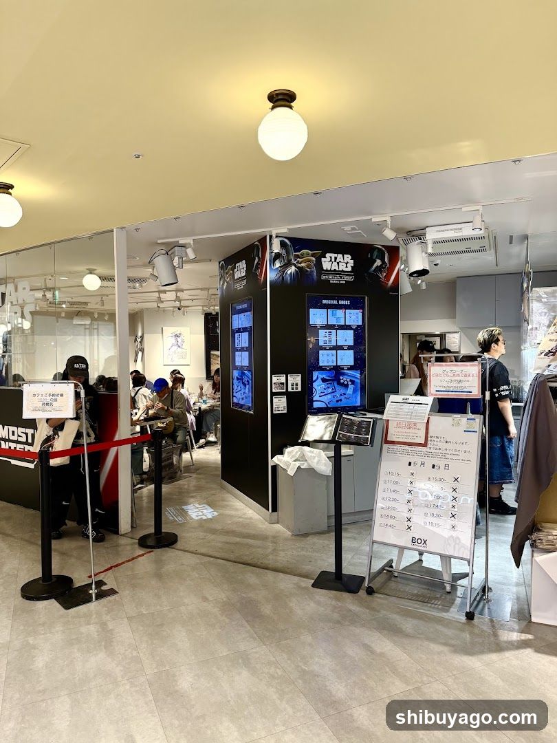 Star Wars themed shop interior