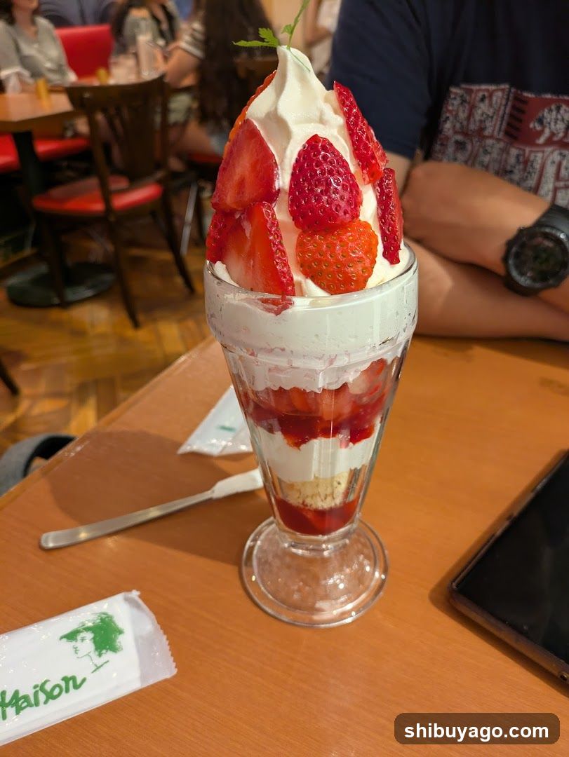 Strawberry Dessert in Glass Cup