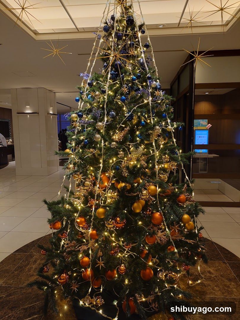 Christmas Tree in Hotel Lobby