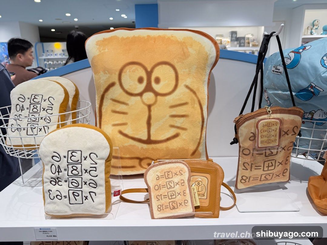 Doraemon-themed merchandise display