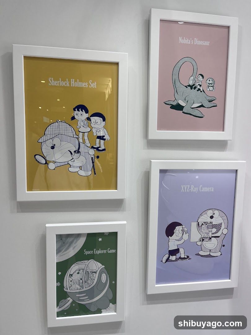Doraemon Art Prints Display