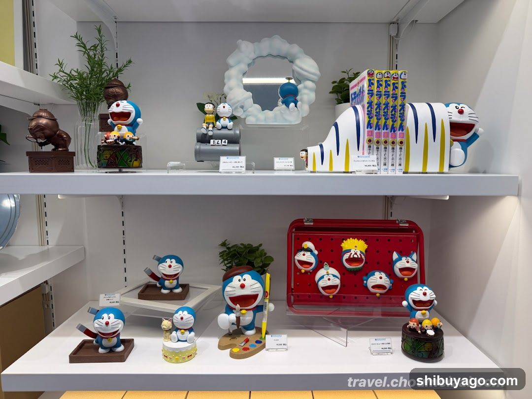 Doraemon merchandise display