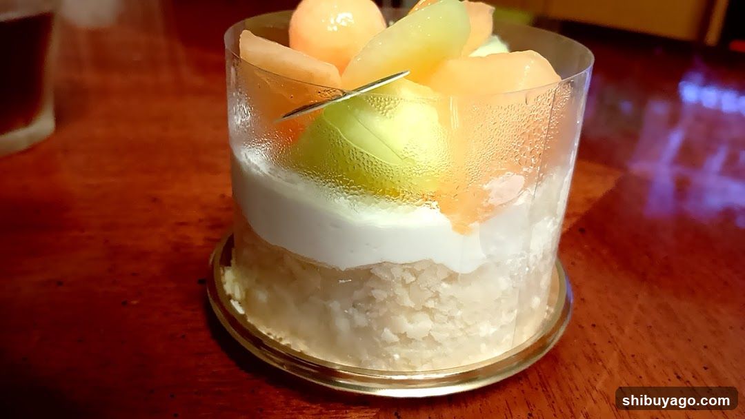 Fruit Dessert in Glass Cup