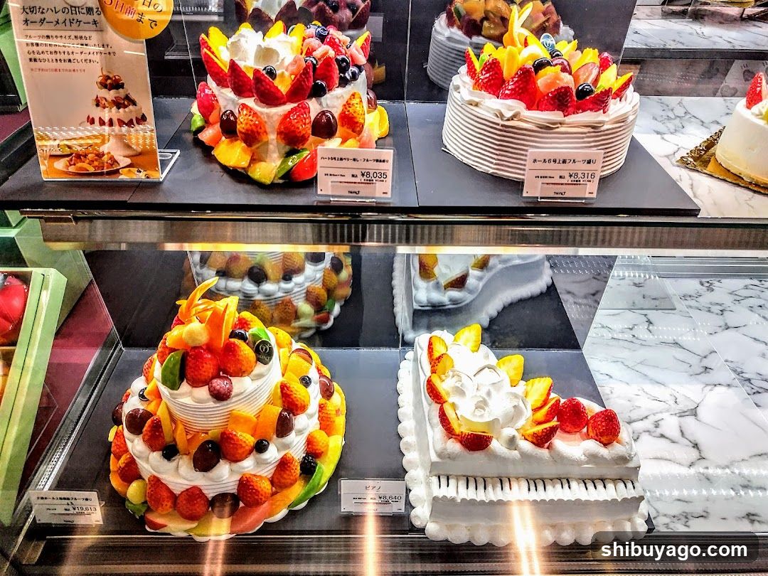 Fruit and Cream Cakes Display