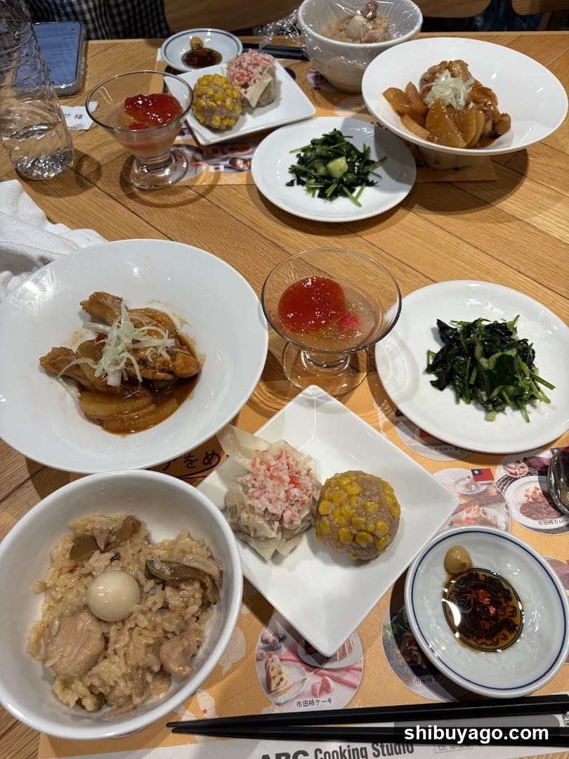 Dining Table with Japanese Cuisine