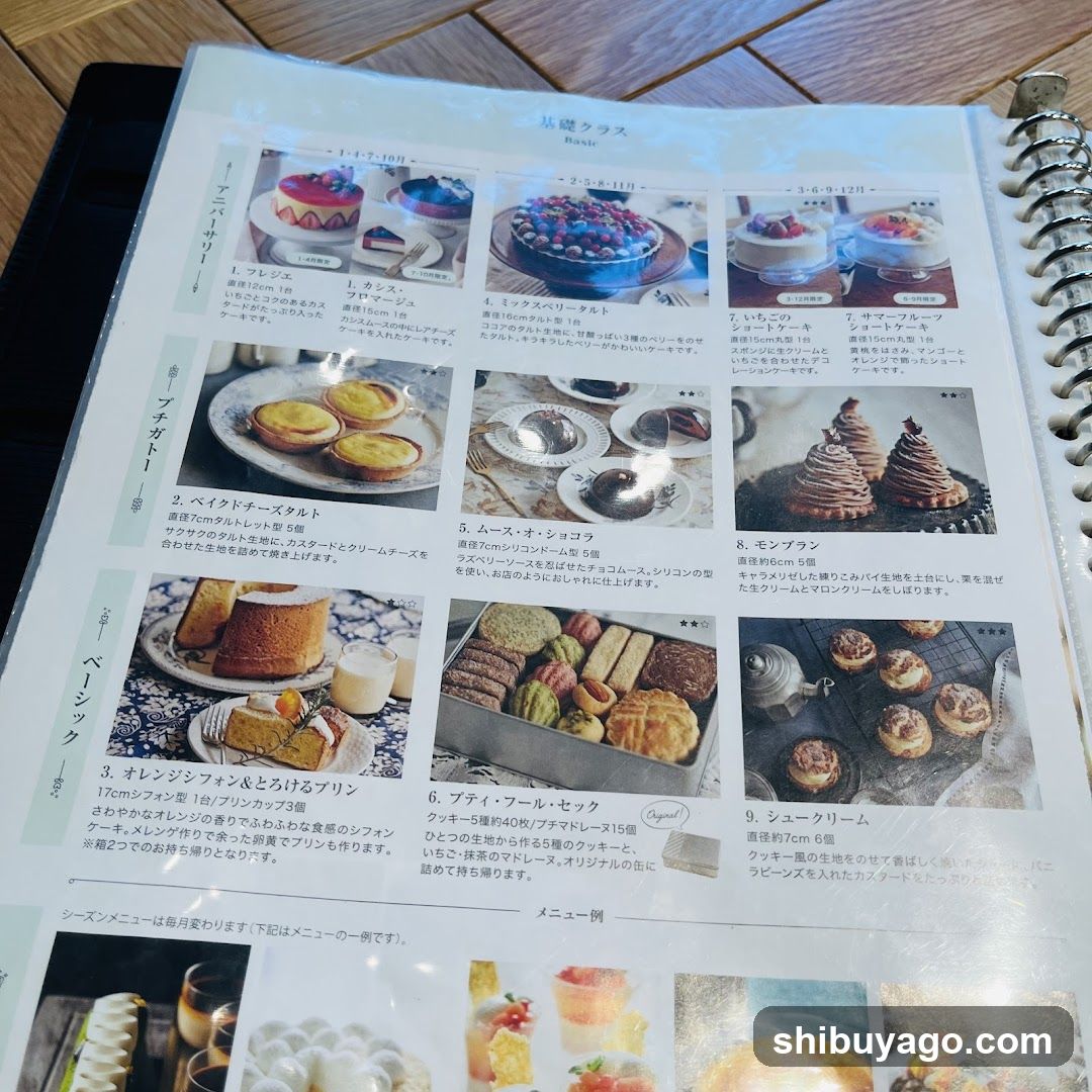 Baking Class Book Page
