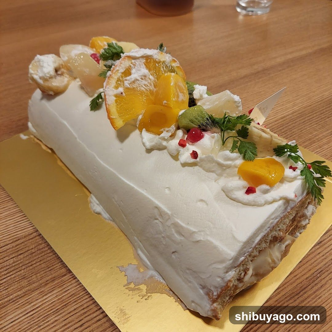 Fruit Topped Cake Roll