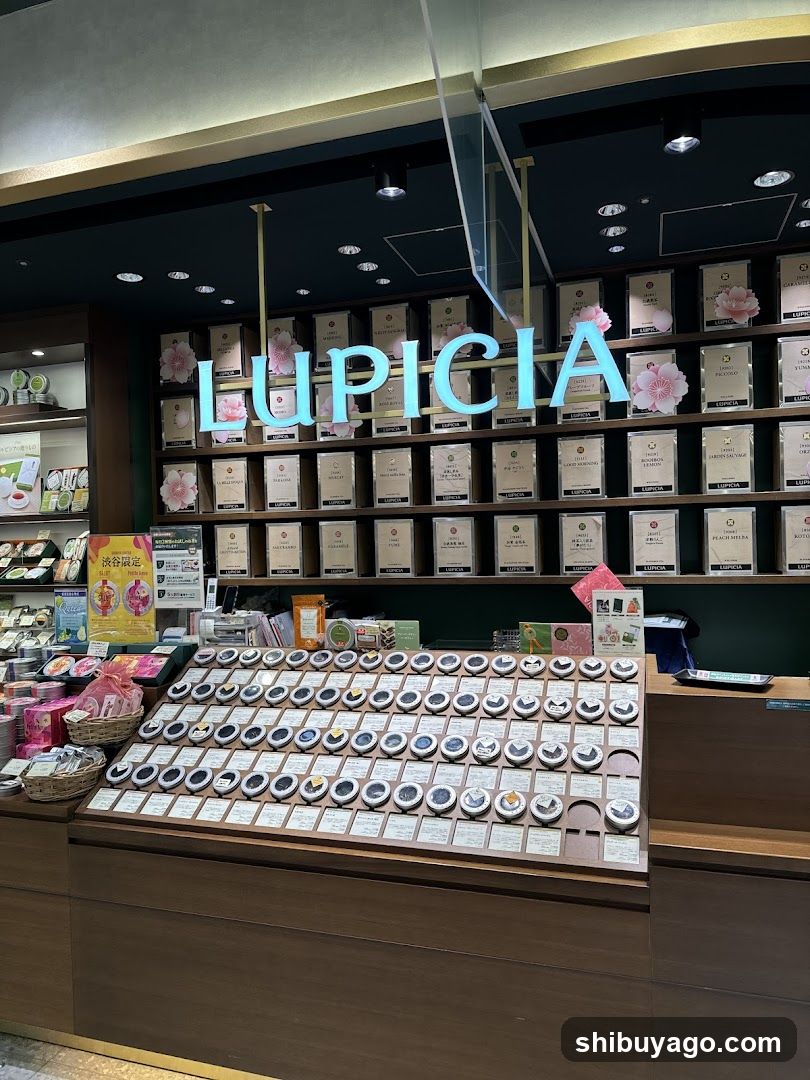 Lupicia Store Interior Display