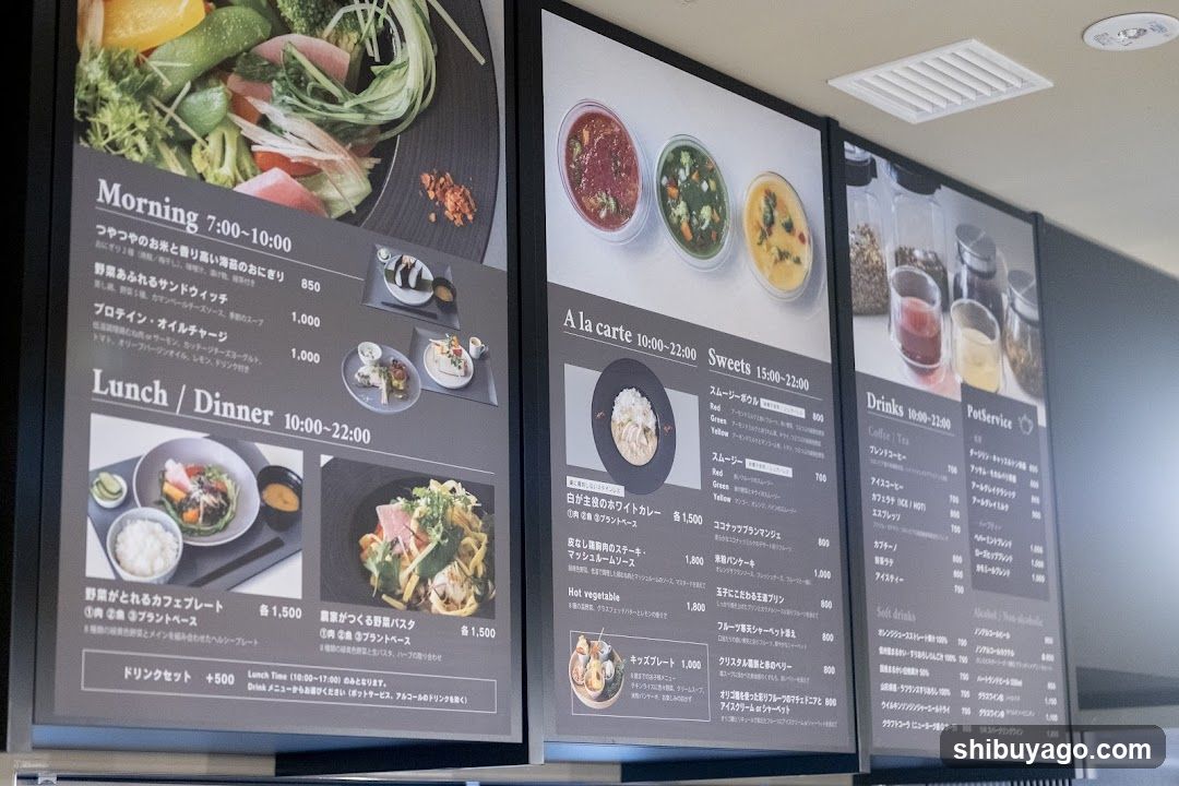 Restaurant Menu Board Display