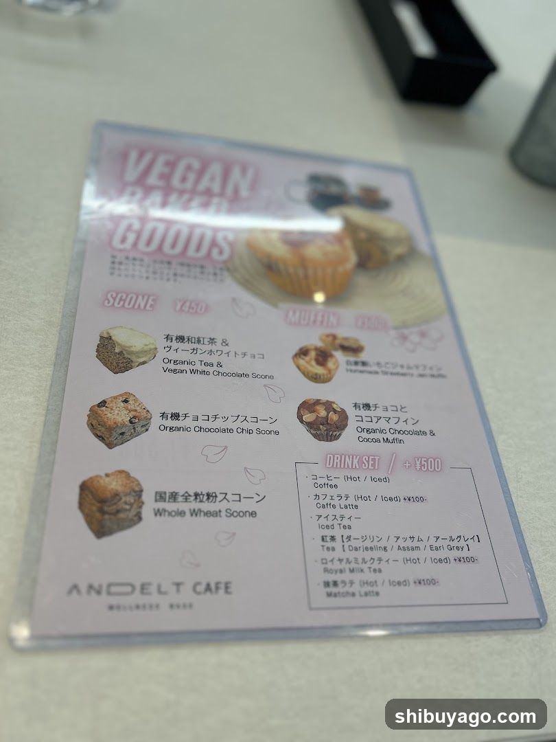 Vegan Bakery Goods Menu