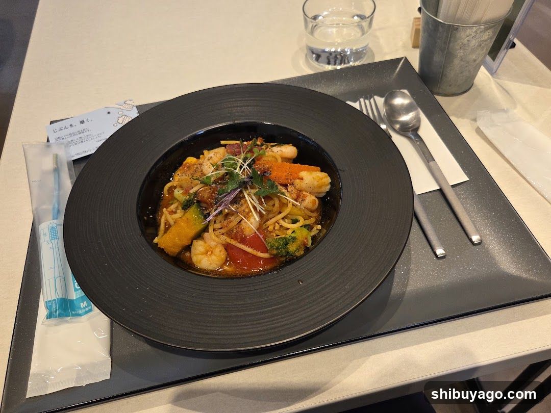 Dish with Shrimp and Vegetables in a Bowl