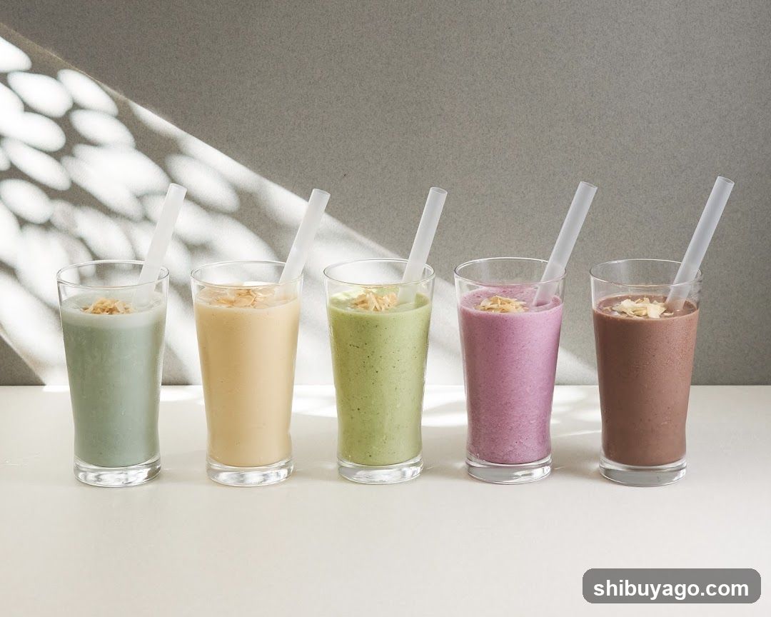 Smoothies with Straws