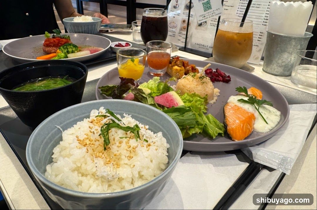 Dining Table with Japanese-style Meal