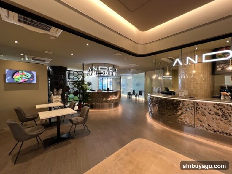 Modern Interior Space with Reception and Dining Area