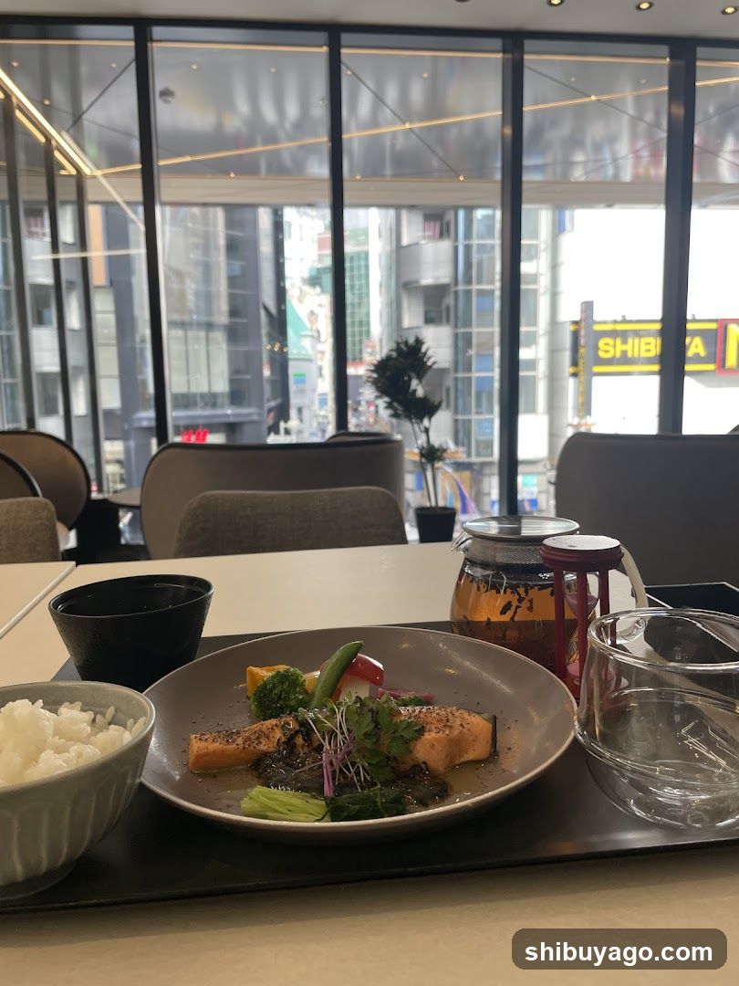Dining Scene with City View