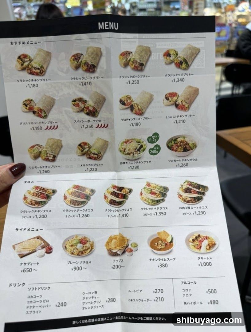 Japanese Restaurant Menu
