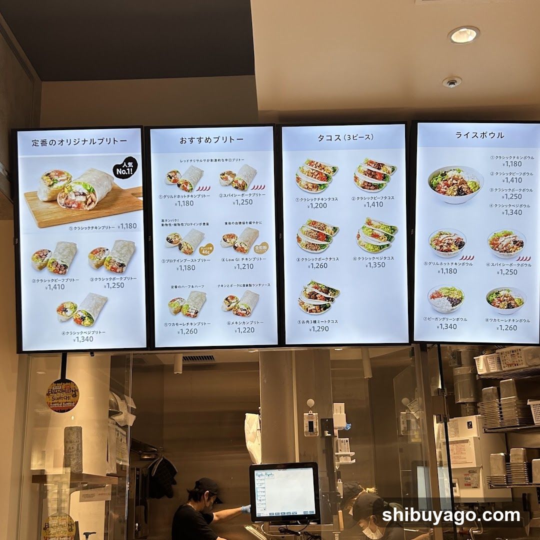 Burger and Rice Bowl Menu Board