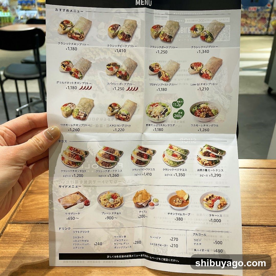 Japanese Restaurant Menu