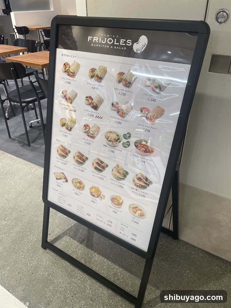 FRIJOLES Menu Board