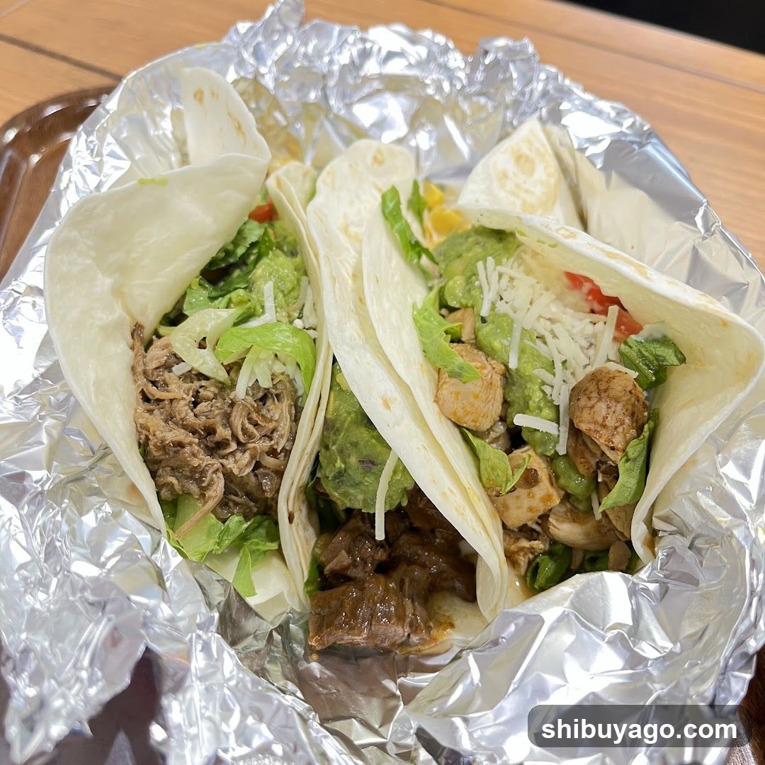 Tacos in Foil Wrapper
