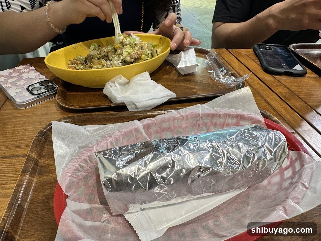 Food at a table