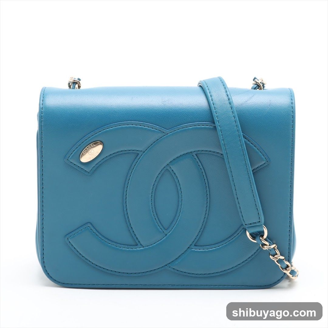 Chanel Blue Leather Bag
