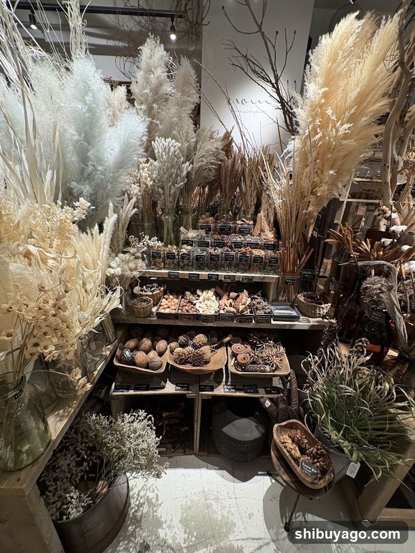 Dried Flower and Seed Display