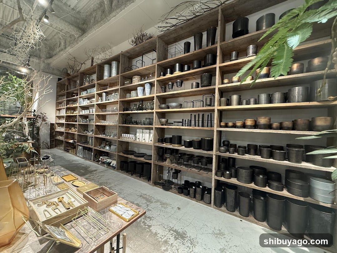 Interior of a home goods store