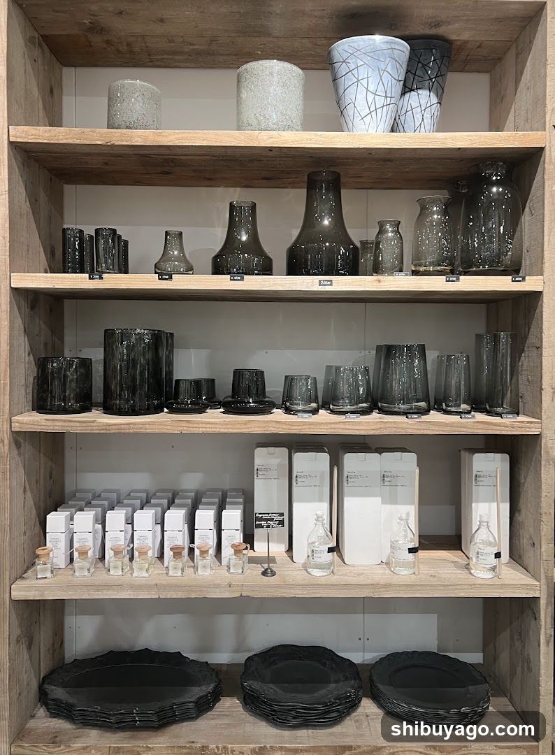 Glassware and Home Decor Display