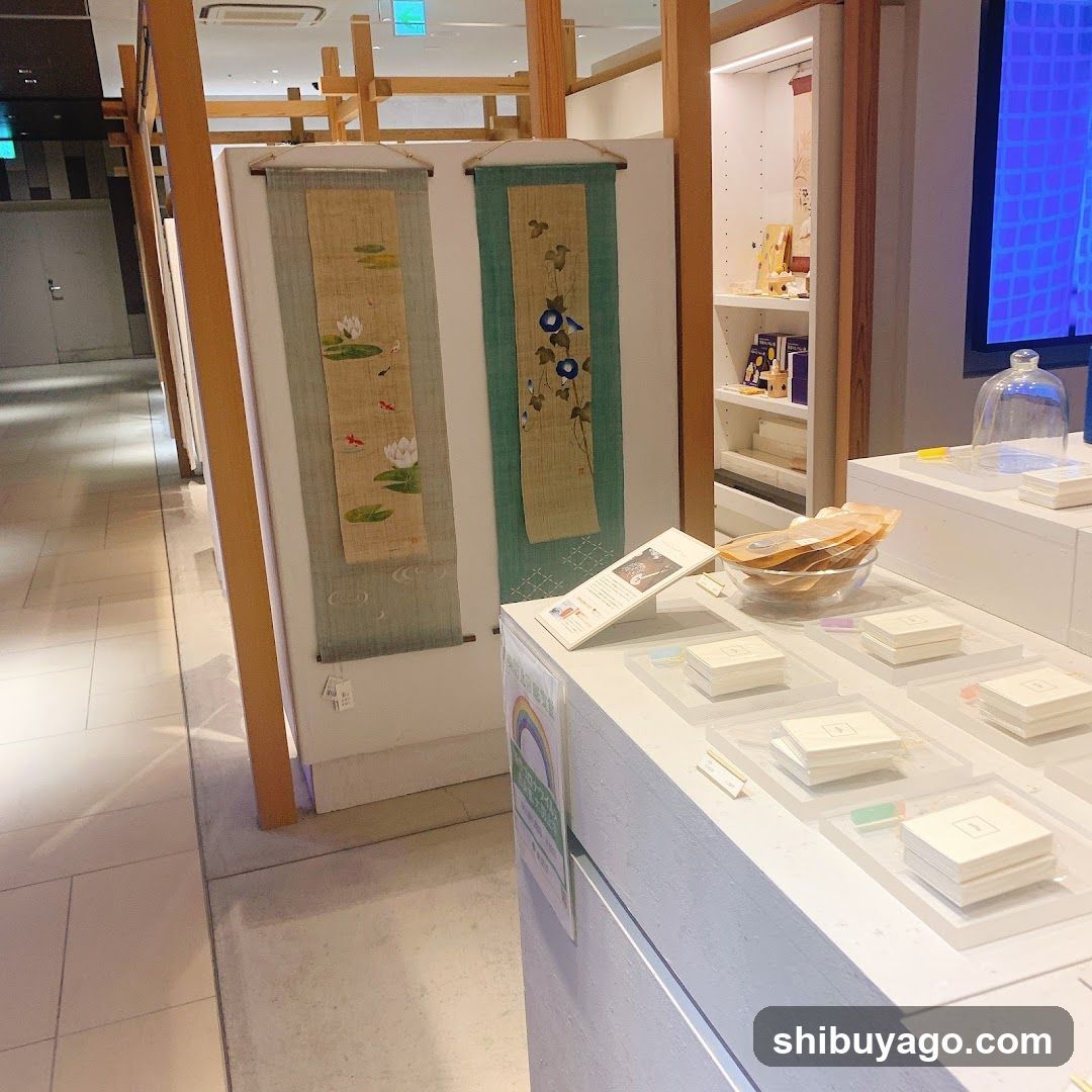 Interior of a shop or exhibition space