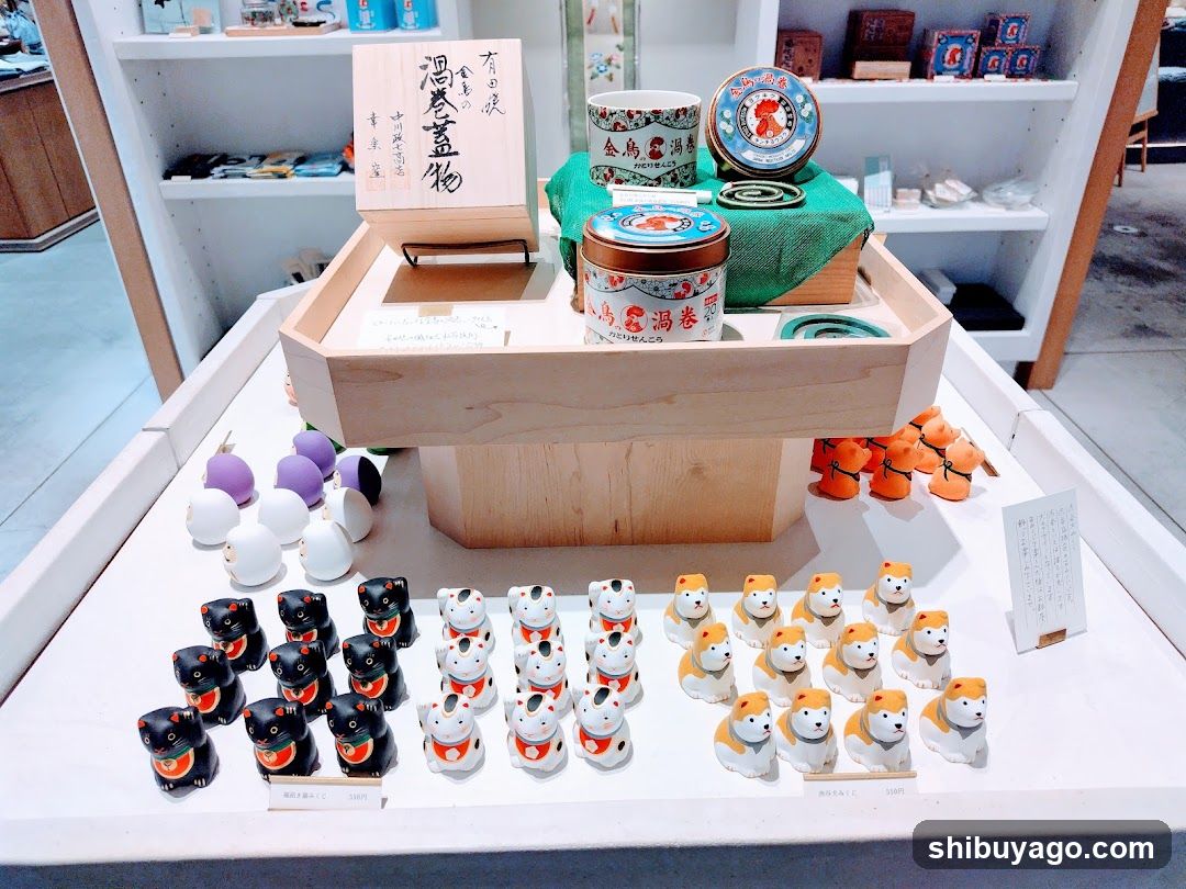 Traditional Japanese Crafts Display