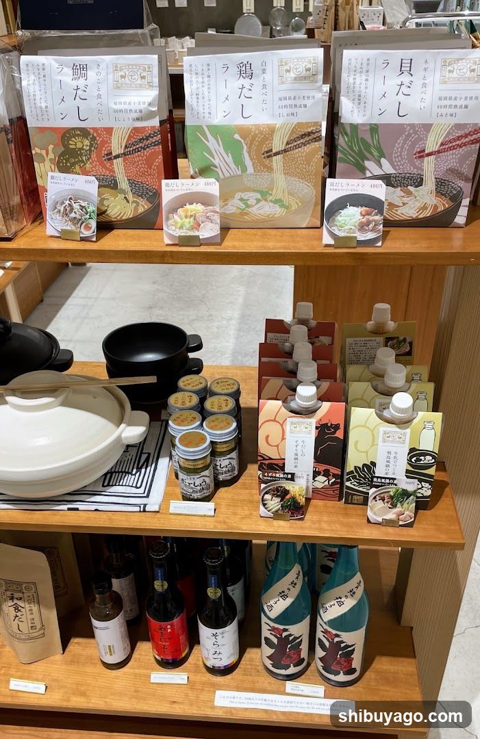 Japanese Ramen Product Display