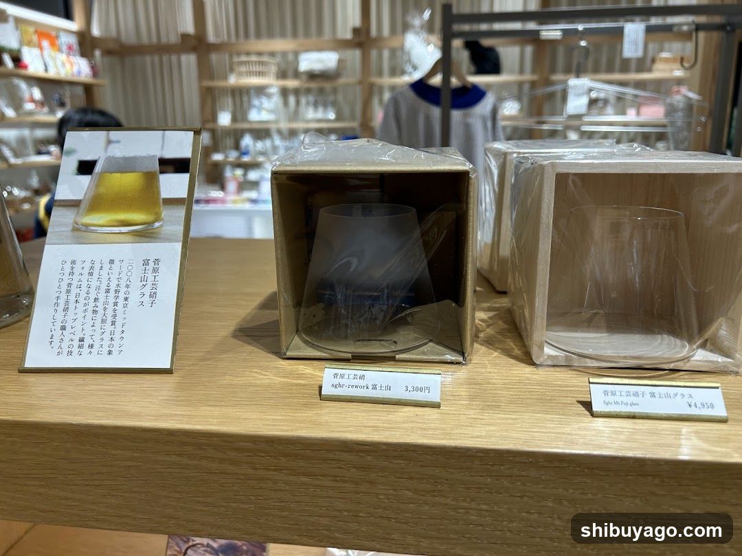 Glassware Display in Store