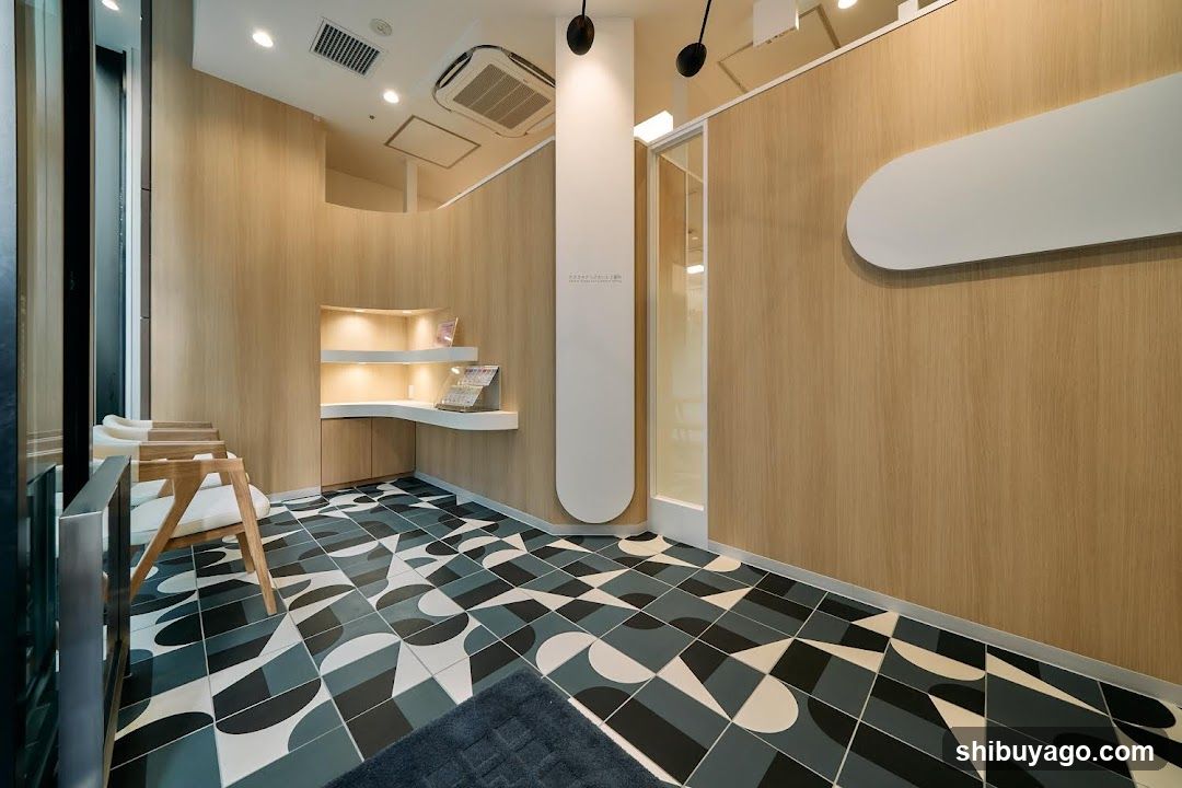 Modern Interior Space with Geometric Tiles