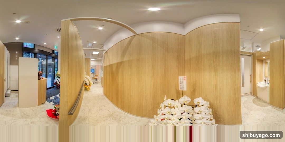 Interior of a modern building lobby