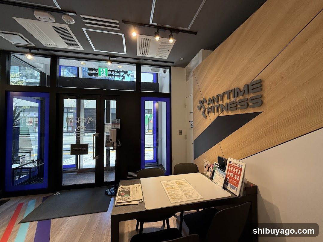 Anytime Fitness Interior Reception Area