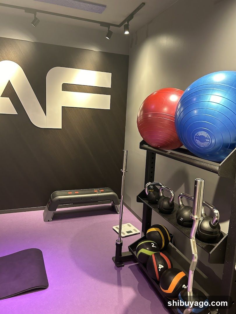 Gym Interior with Equipment