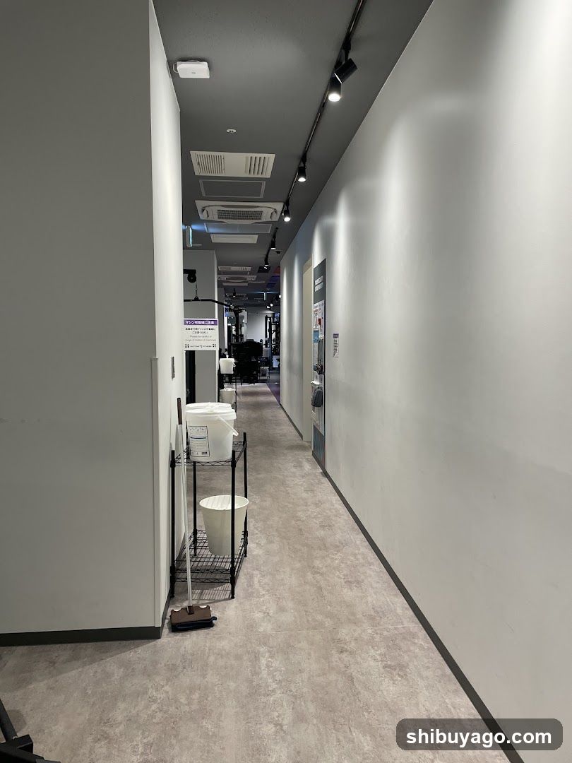 Interior Hallway with Cleaning Supplies