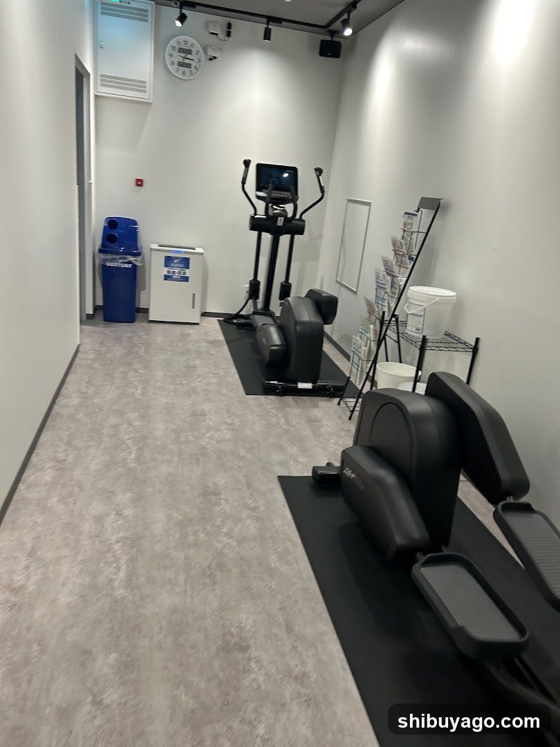 Gym Interior with Equipment