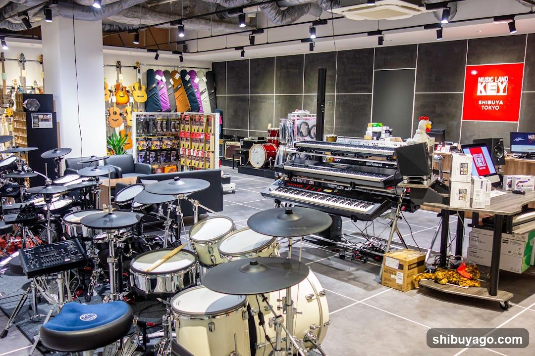 Music Store Interior Display